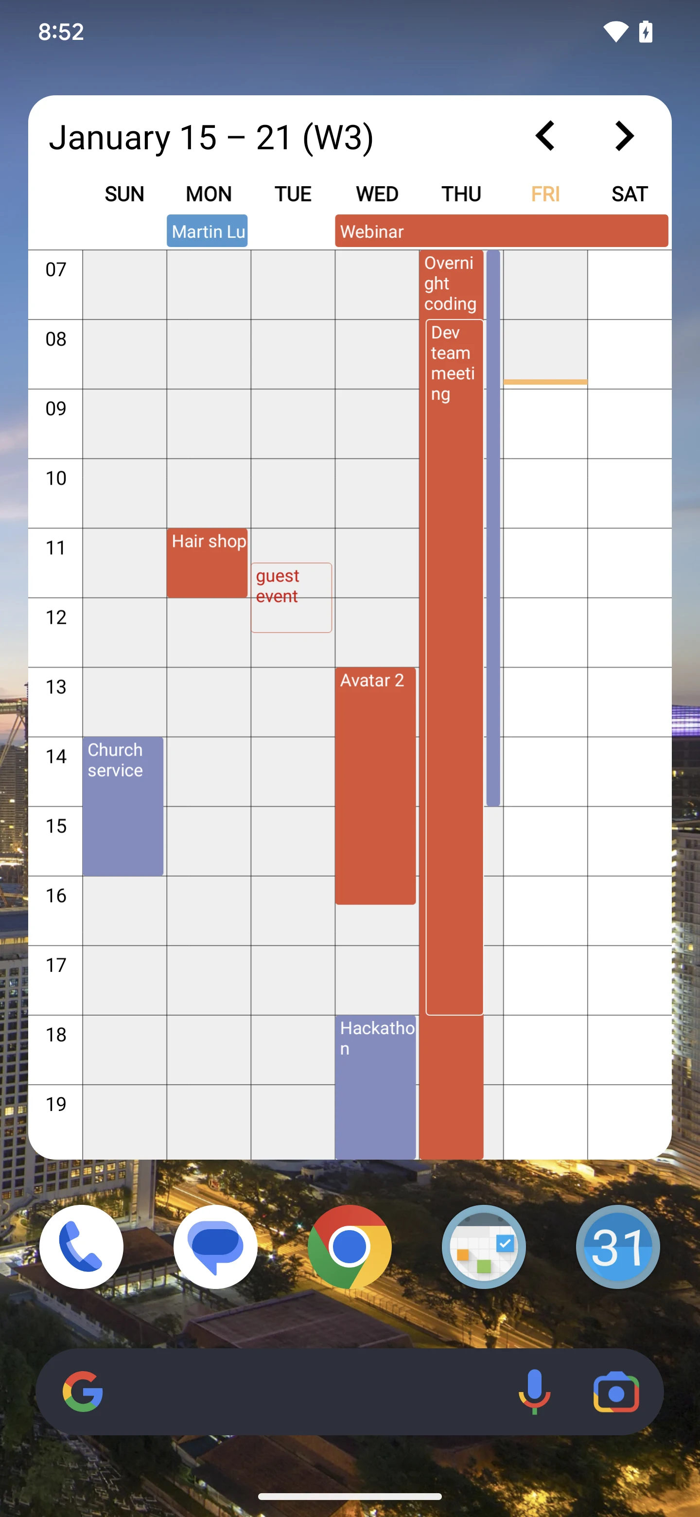 Calendar Widgets Suite screenshot